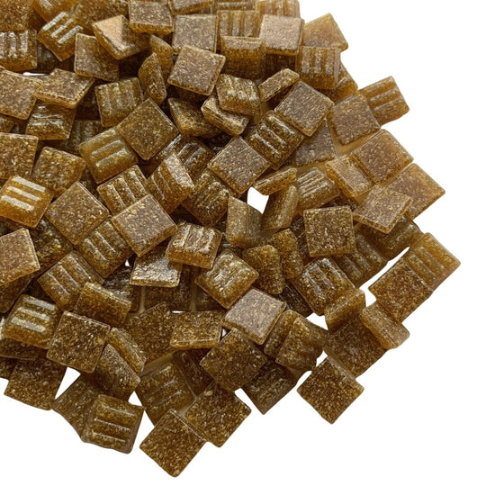 Pâtes de Verre 10mm  Noisette