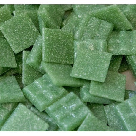 Glass Vitreous 20mm  Leaf Green