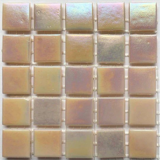 Iridescent Glass Mosaic 20mm  Pink Pearl