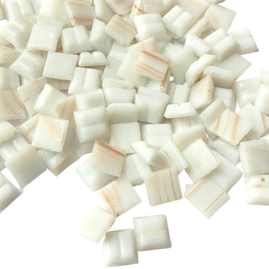 Glasmozaiek met Goud Dooradert 10mm Witgoud