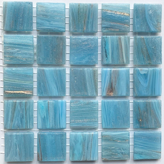 Pâtes De Verre Veiné D'or 20mm Nuage D'or