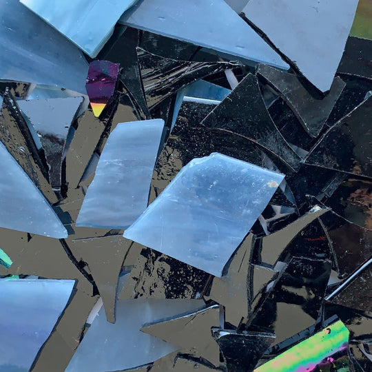 Frammenti di vetro Grigio/Nero