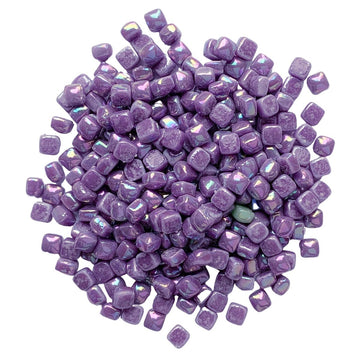 Verre Mosaique - glass mosaic -Glasmosaik-glasmozaïek-Micro Glasmozaiek 4,8mm Parelmoer Magenta - mosaicshop