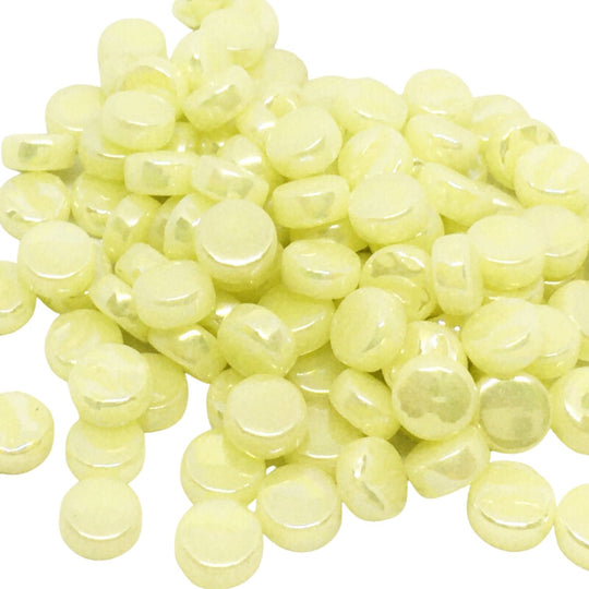 Dots Pearlised 8mm   Albaster