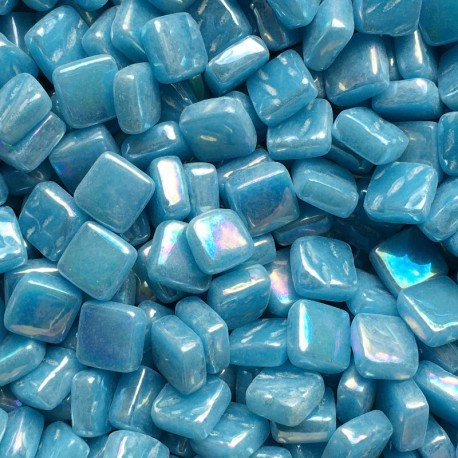 Ottoman Nácar 8mm Azul Lago