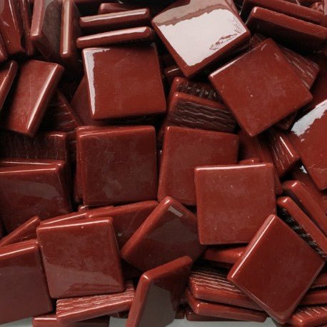 Mosaico de Vidrio 25mm Burdeos