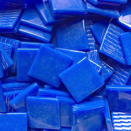 Mosaico de Vidrio 25mm Azul Brillante