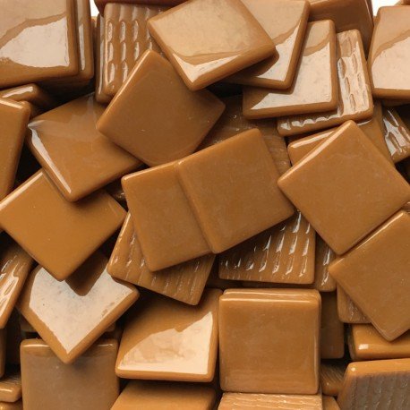 Mosaico de Vidrio 25mm Azúcar Morena