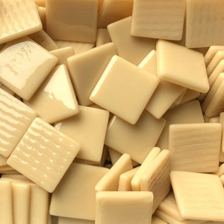 Mosaico de Vidrio 25mm Crema