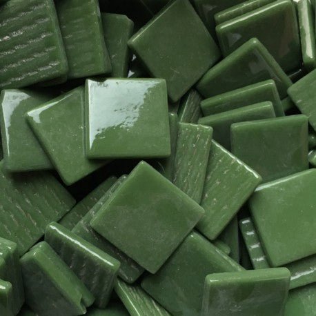 Mosaico de Vidrio 25mm Verde Pino