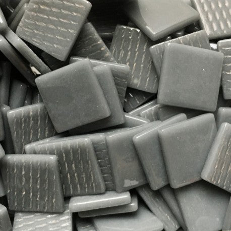 Mosaico de Vidrio 25mm Gris Profundo
