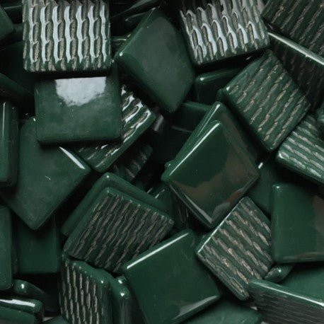 Mosaico de Vidrio 25mm Verde Oscuro