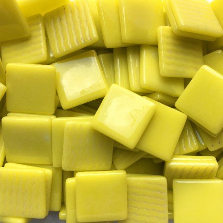 Mosaico de Vidrio 25mm  Amarillo Ácido