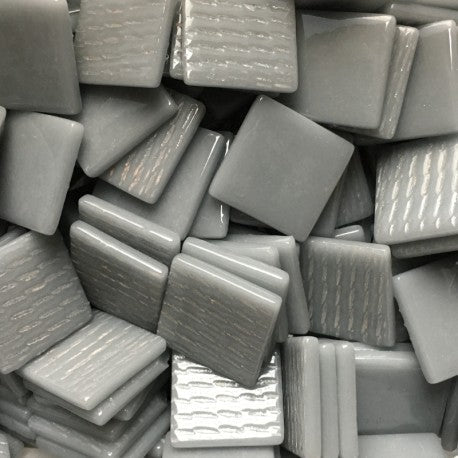 Mosaico de Vidrio 25mm Niebla Gris
