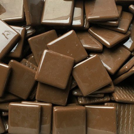 Mosaico de Vidrio 25mm Café